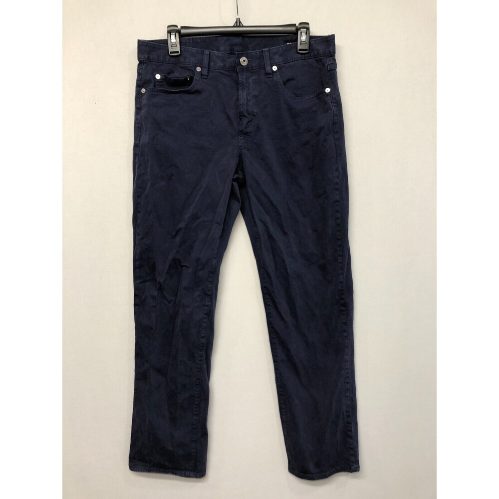 Bonobos Men Blue Cotton Blend Flat Front Chino Pants Size 32x30 B286 -11